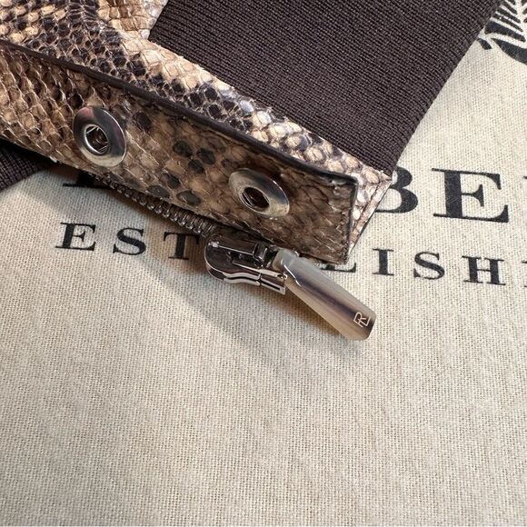 Ralph Lauren 2021 Pre-Fall Collection Lyle Python Skin Bomber Jacket - Picture 15 of 17